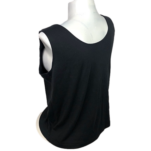 Beautiful Black Fancy Tank Top - Picture 5 of 6